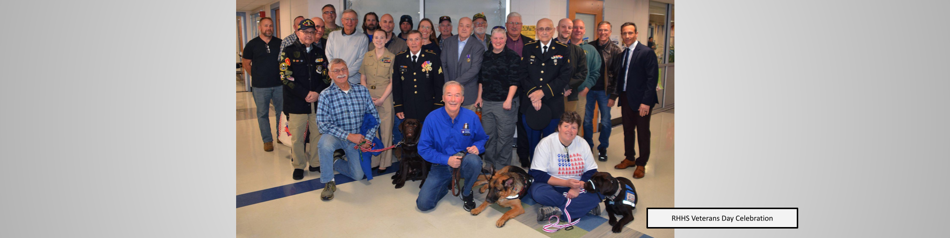 RHHS Vets day celebratory group photo