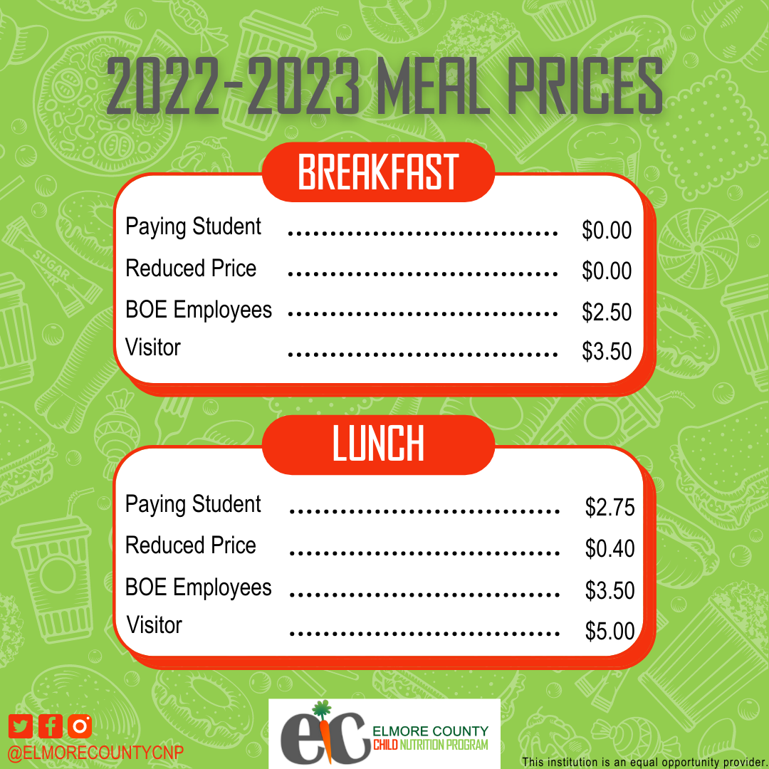CNP Meal Pricing Flyer
