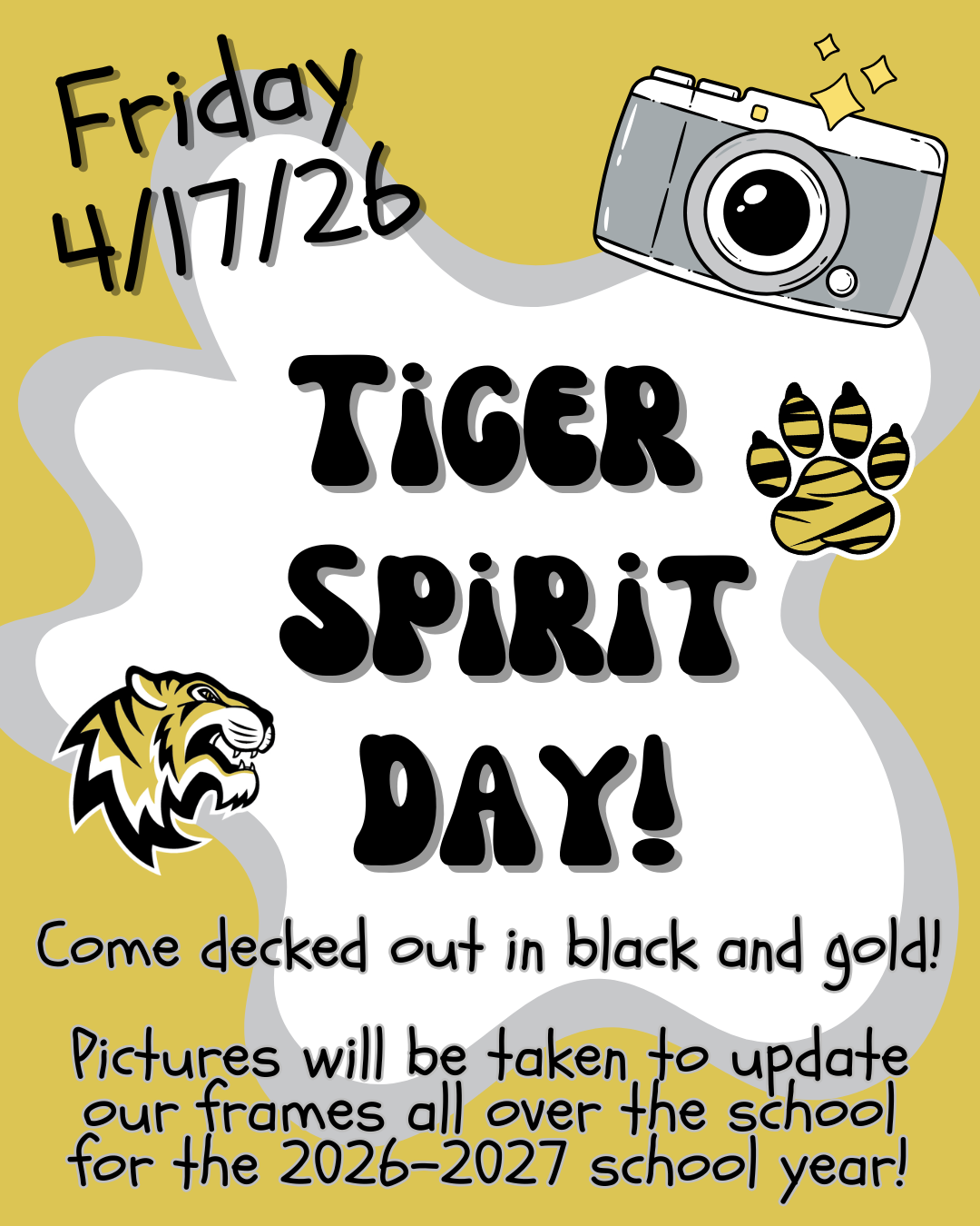 Tiger Spirit Day Flyer