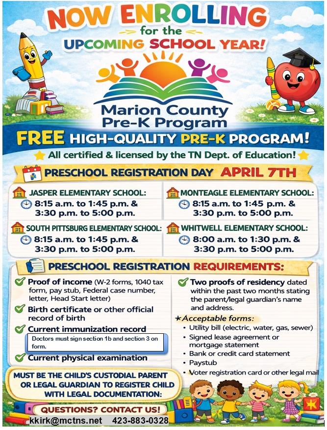 Pre-K Registration 