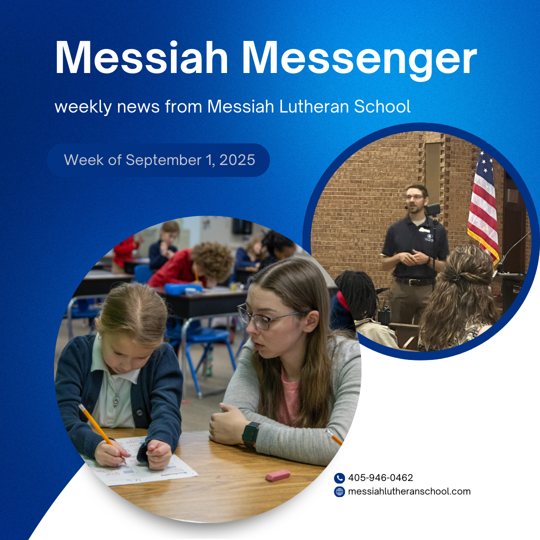 Messiah Messenger for the week of September 1, 2025