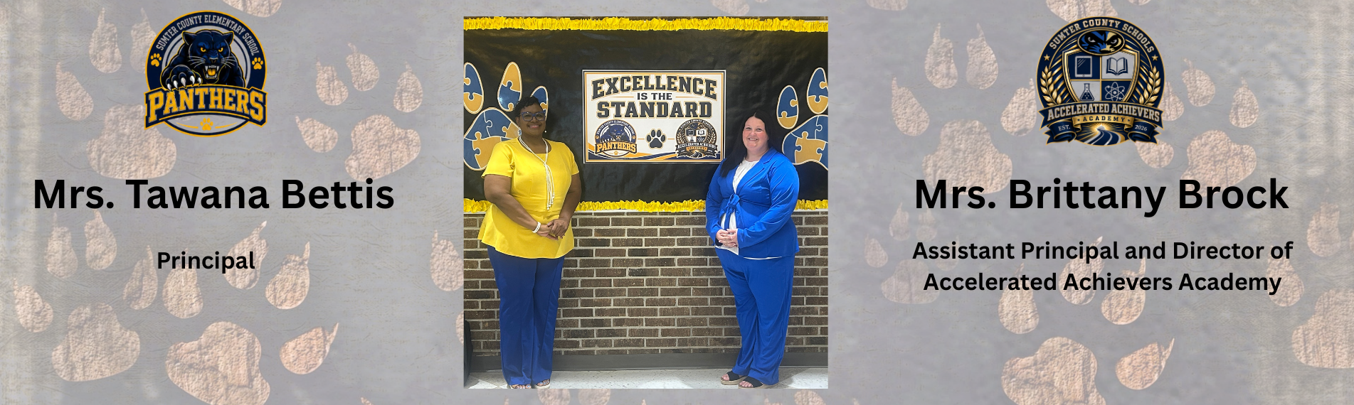 Mrs. Bettis Principal of SCES and Mrs. Brock Assistant Principal of SCES and Director of AAA