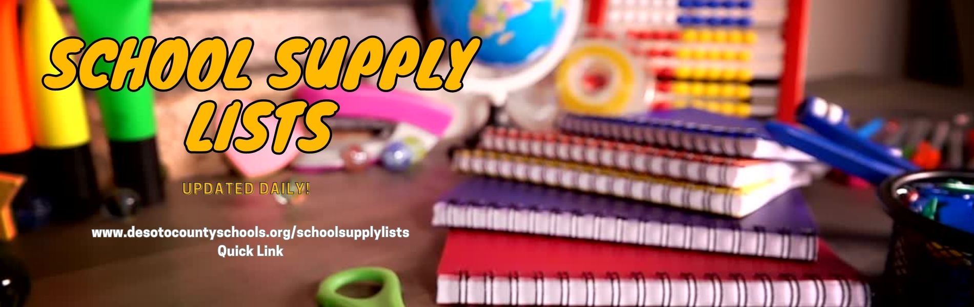 2023-2024 School Supply Lists - Click Here