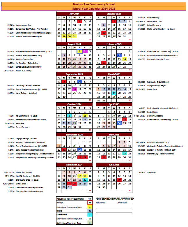 SY Calendar 24-25