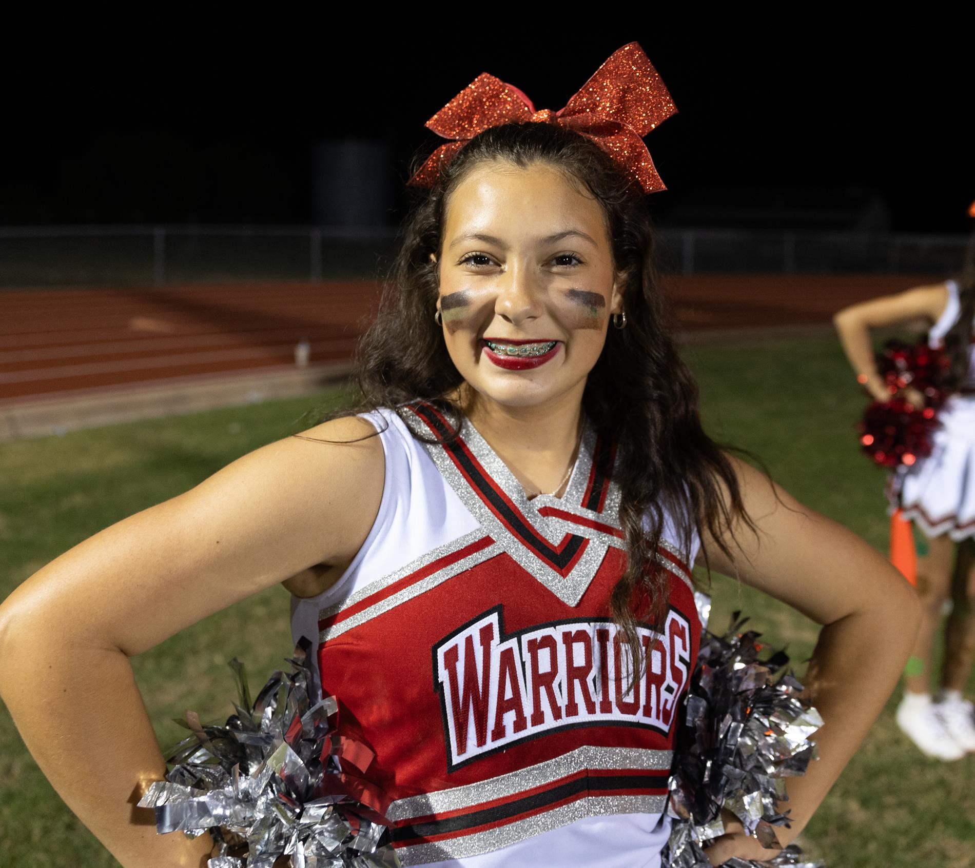 Ingram Tom Moore cheerleaders at Comfort High School