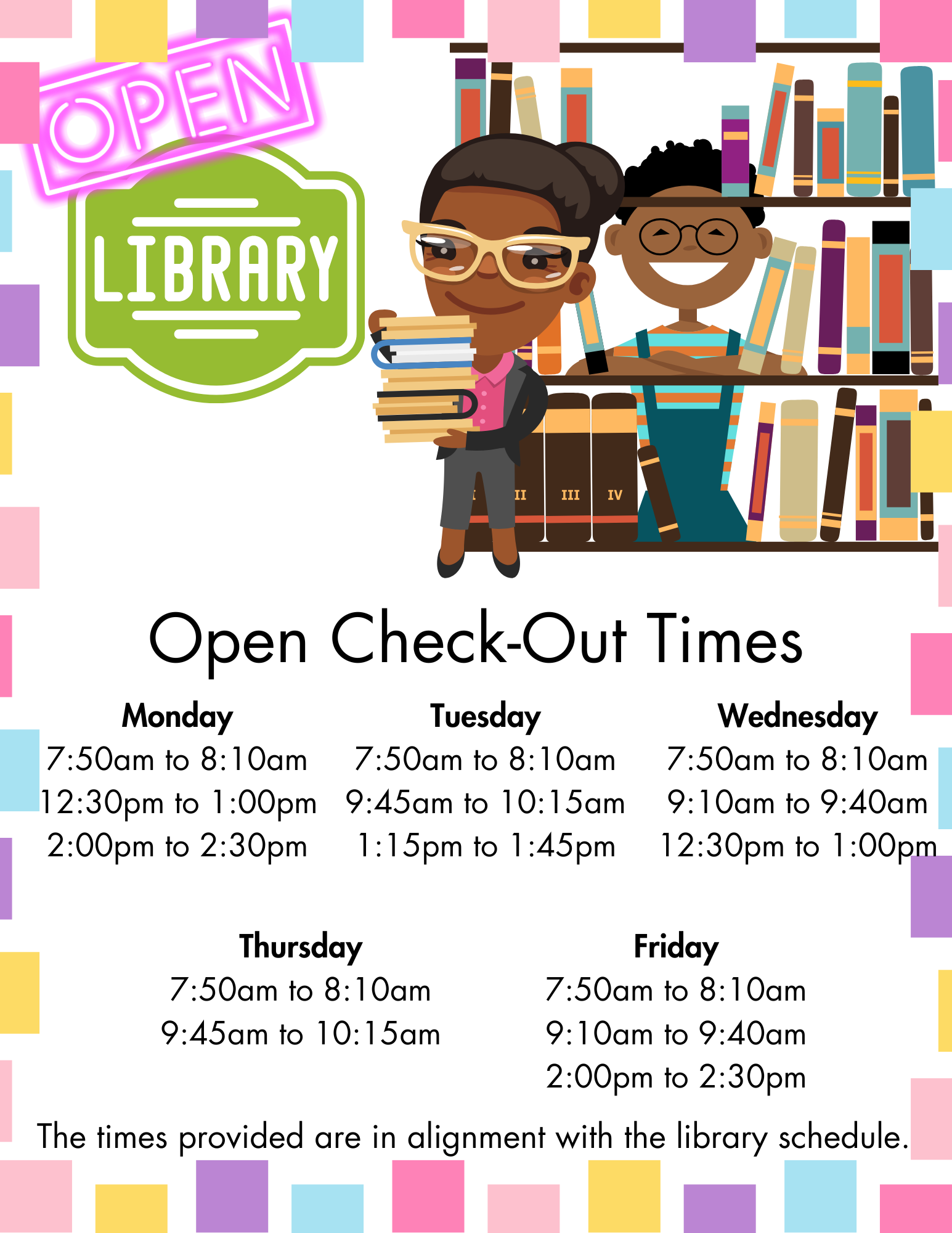 Open Library Hours