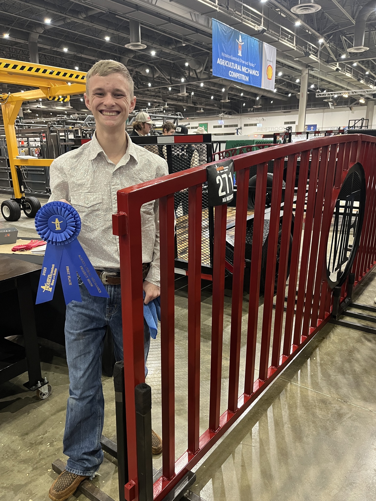 Blue Ribbon Gate at Livestock show