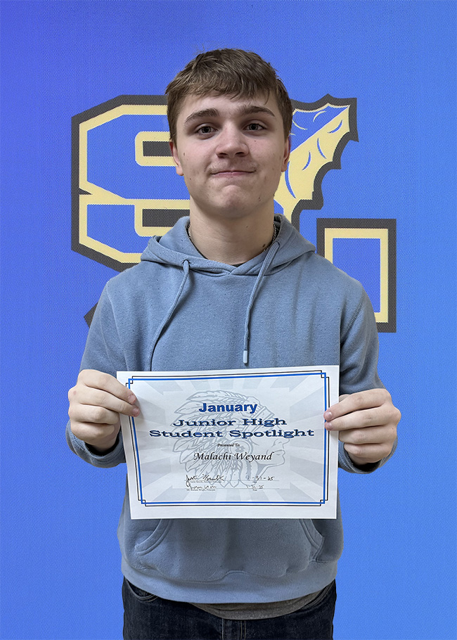 Malachi Weyand JH January Spotlight