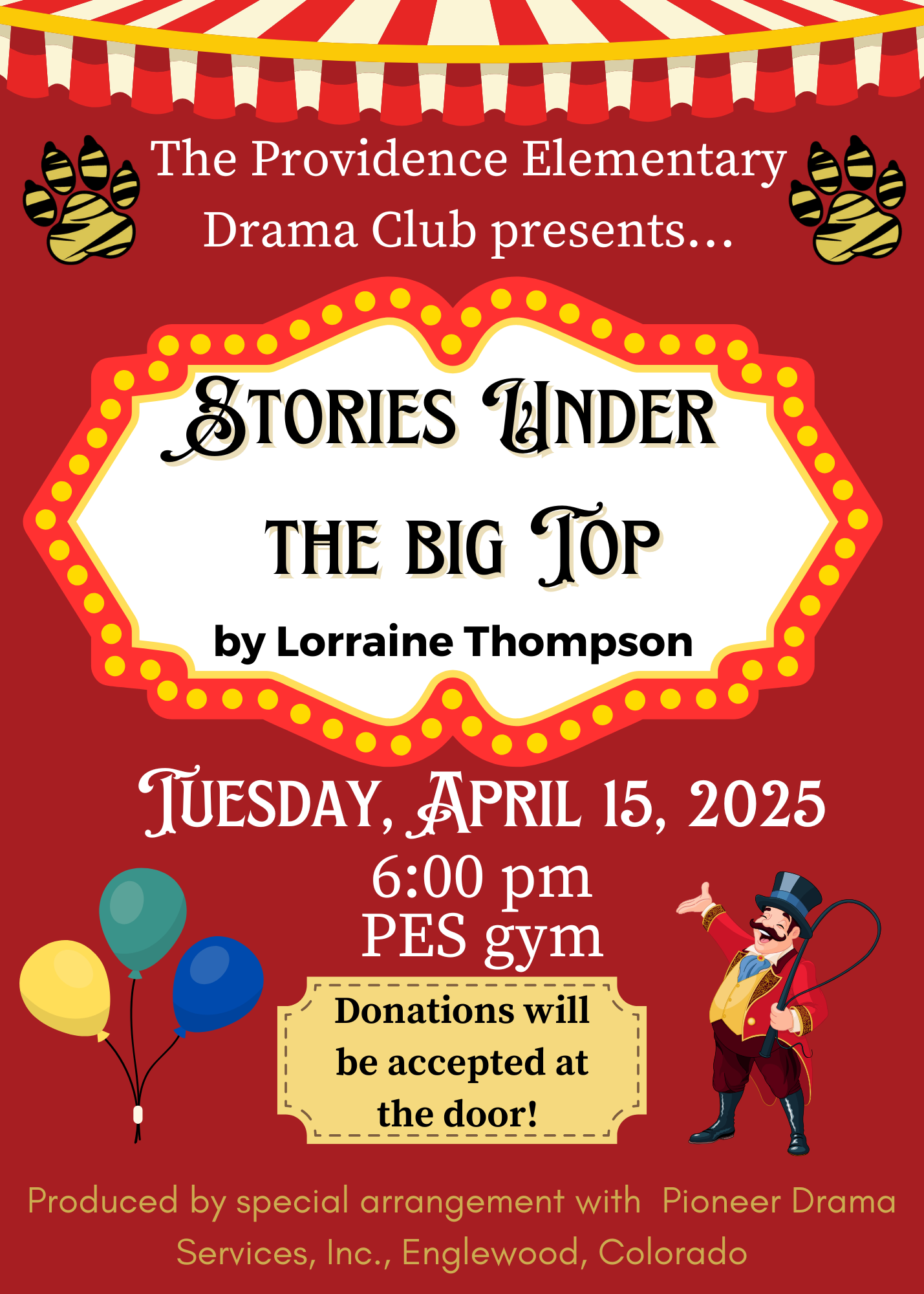 Drama Club Performance Flyer