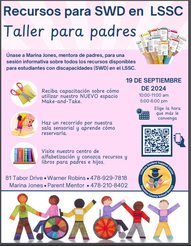 SWD September Parent Workshops LSSC Resources (Spanish)