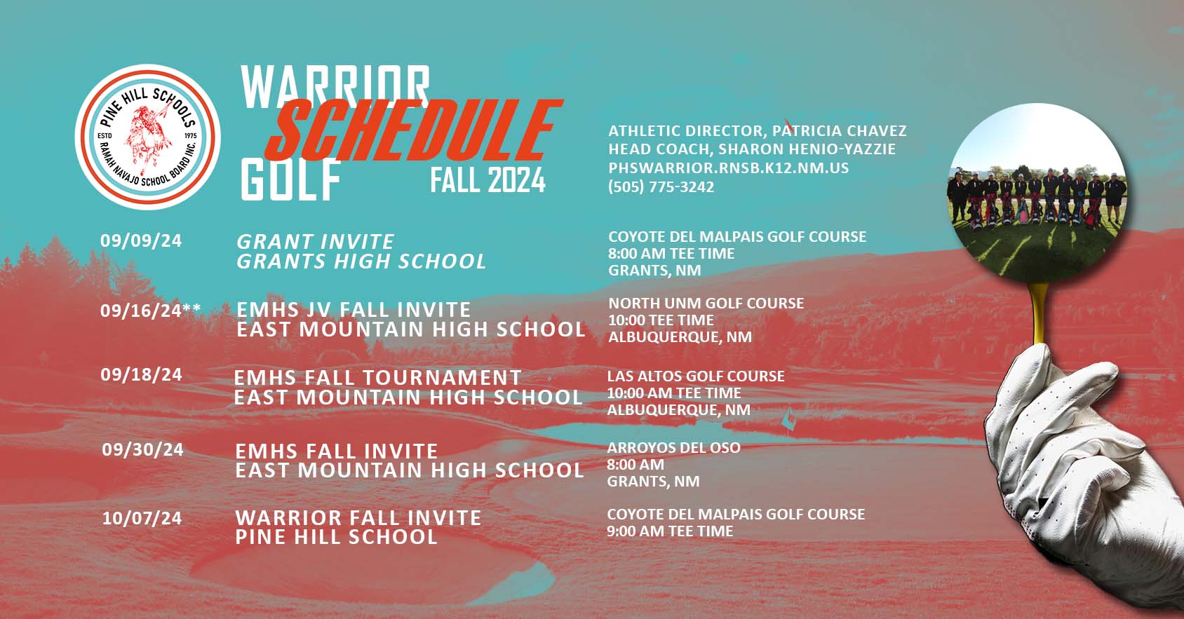 Golf Schedule