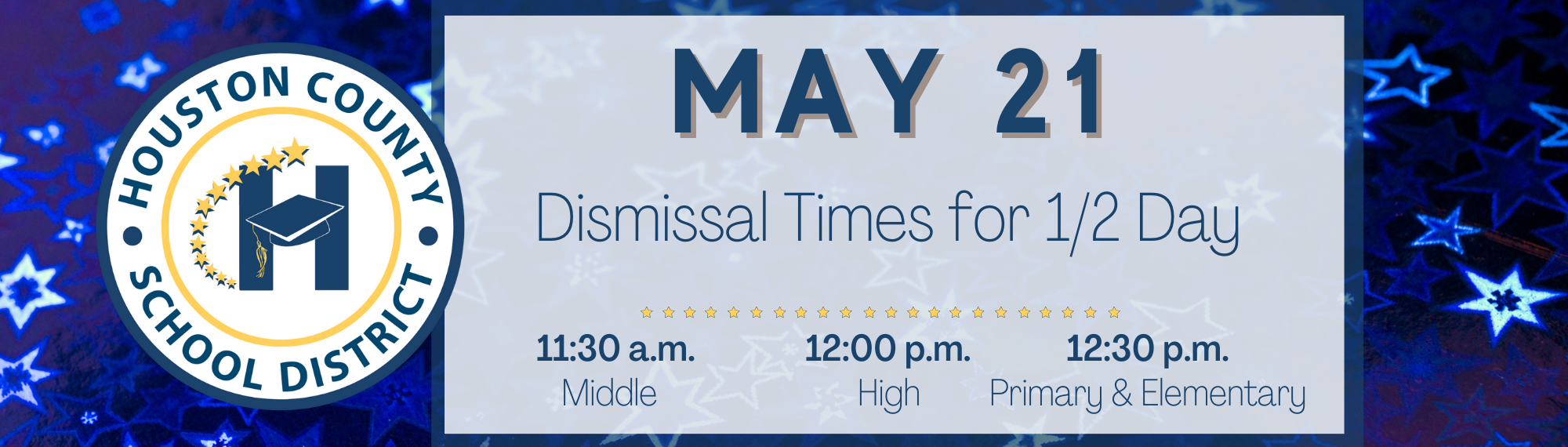 May 21st Dismissal