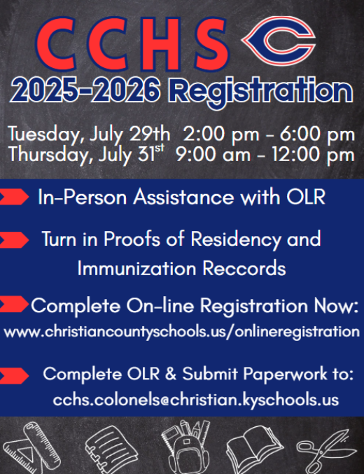 CCHS Registration Dates