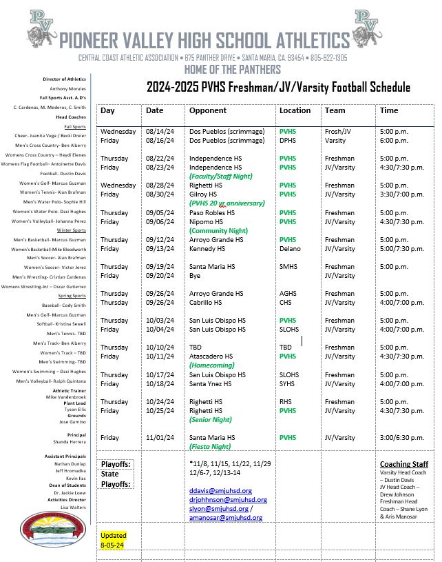 2023-2024 Football Season