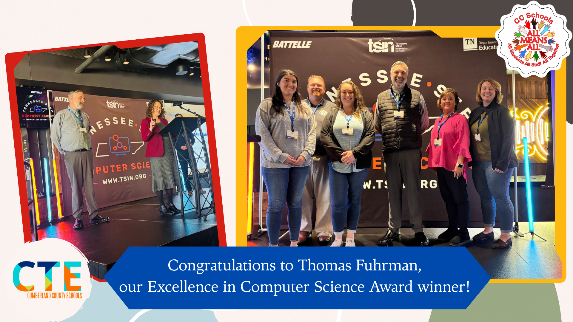 Thomas Fuhrman Excellence in Computer Science Award winner image