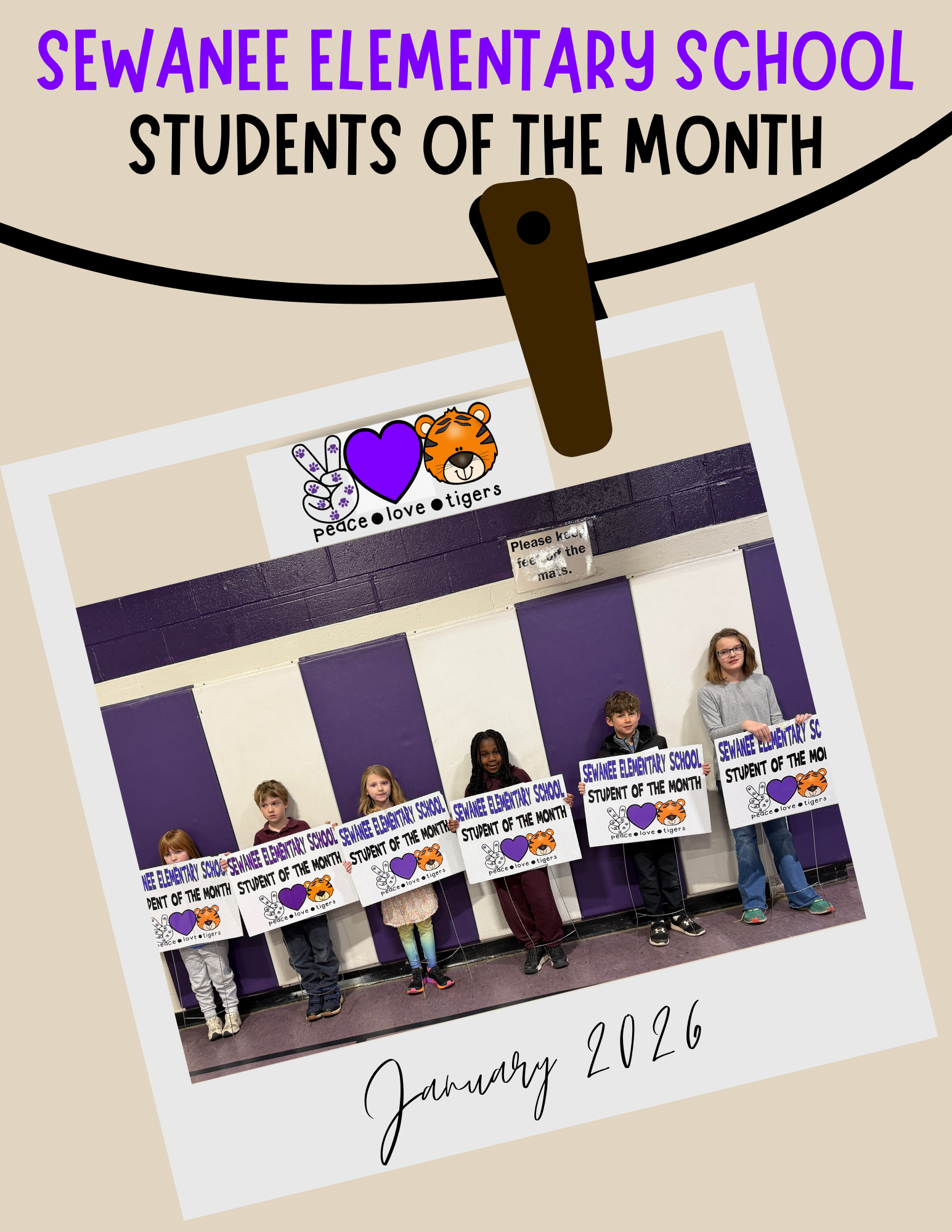 Students of the Month for January 2026