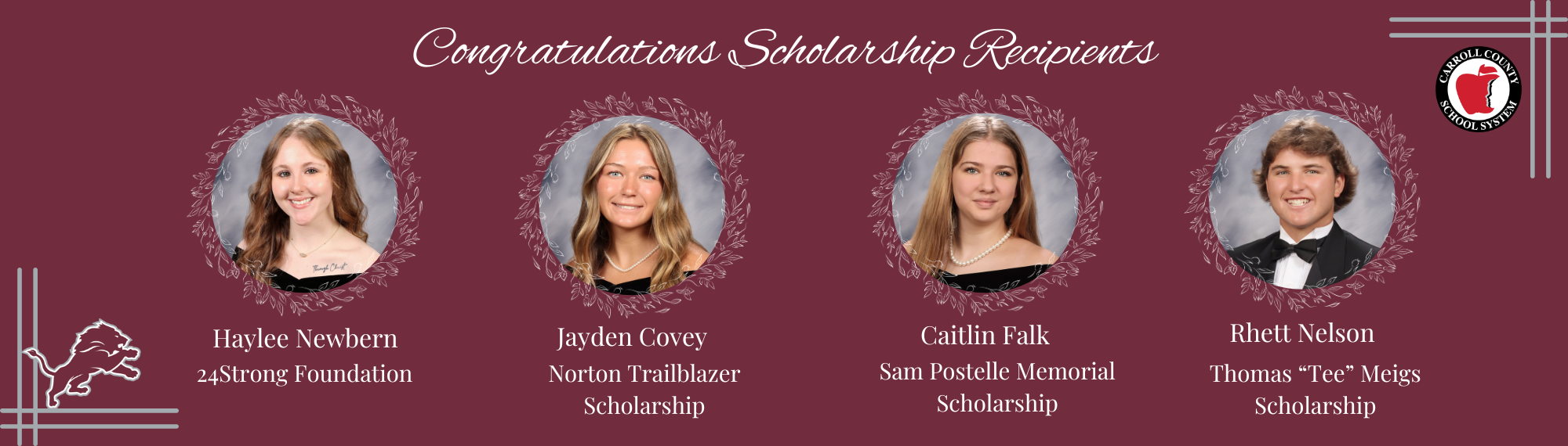 Scholarship recipients