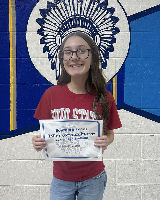 Lydia Tsesmilles, November JH Spotlight