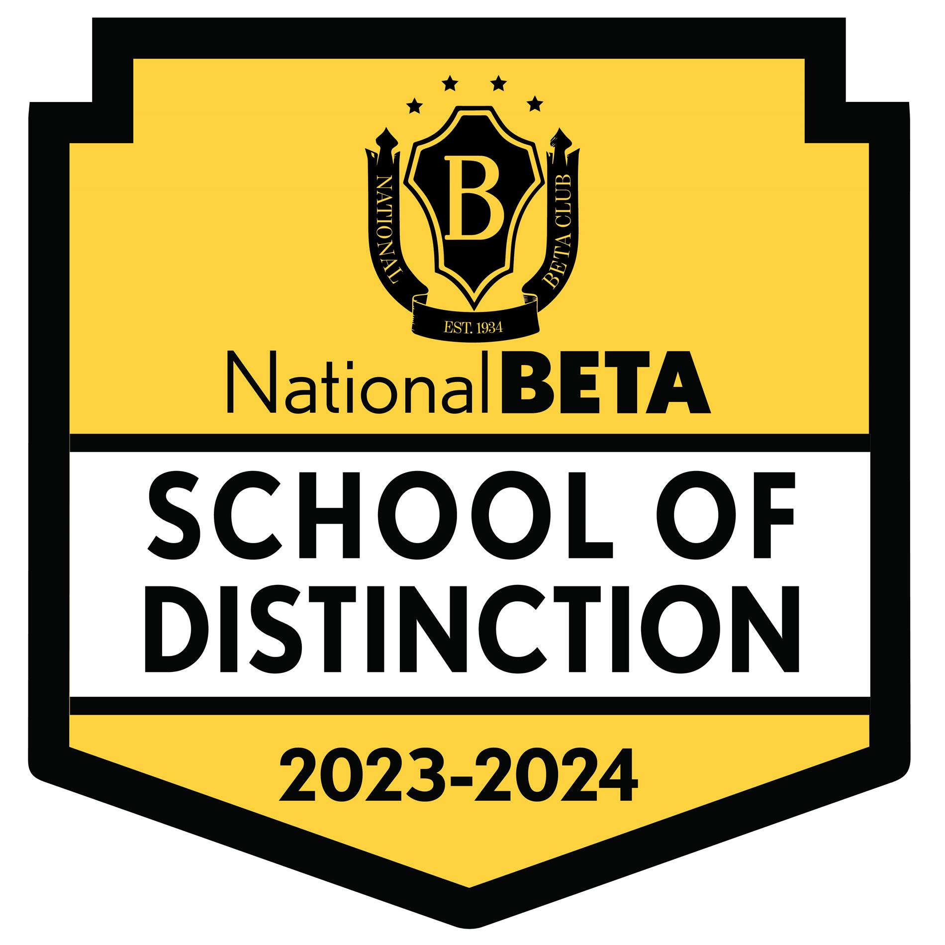 National BETA School of Distinction 2023 2024