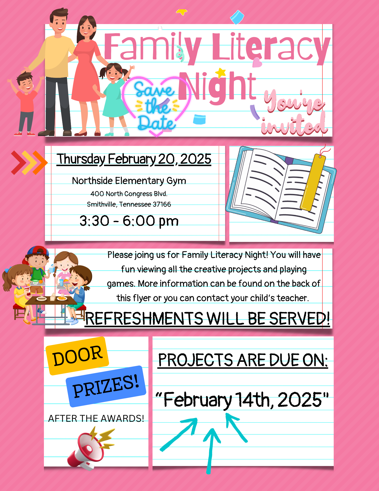 Family Literacy Night info