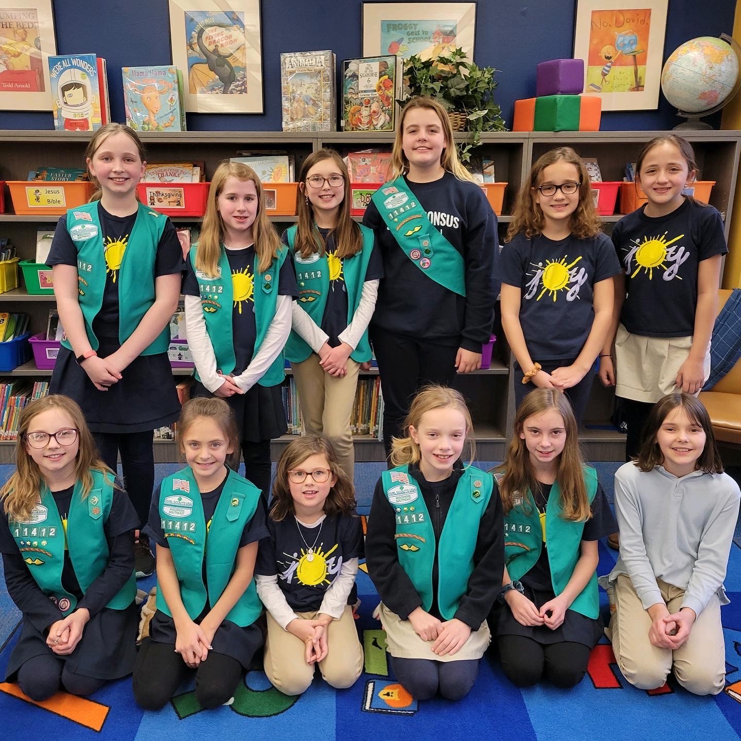 Girl Scout Troop Group Picture