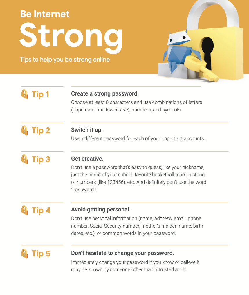Be Internet Strong Tips