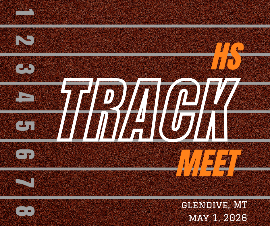 Image of a track. HS Track Meet Glendive, MT May 1, 2026