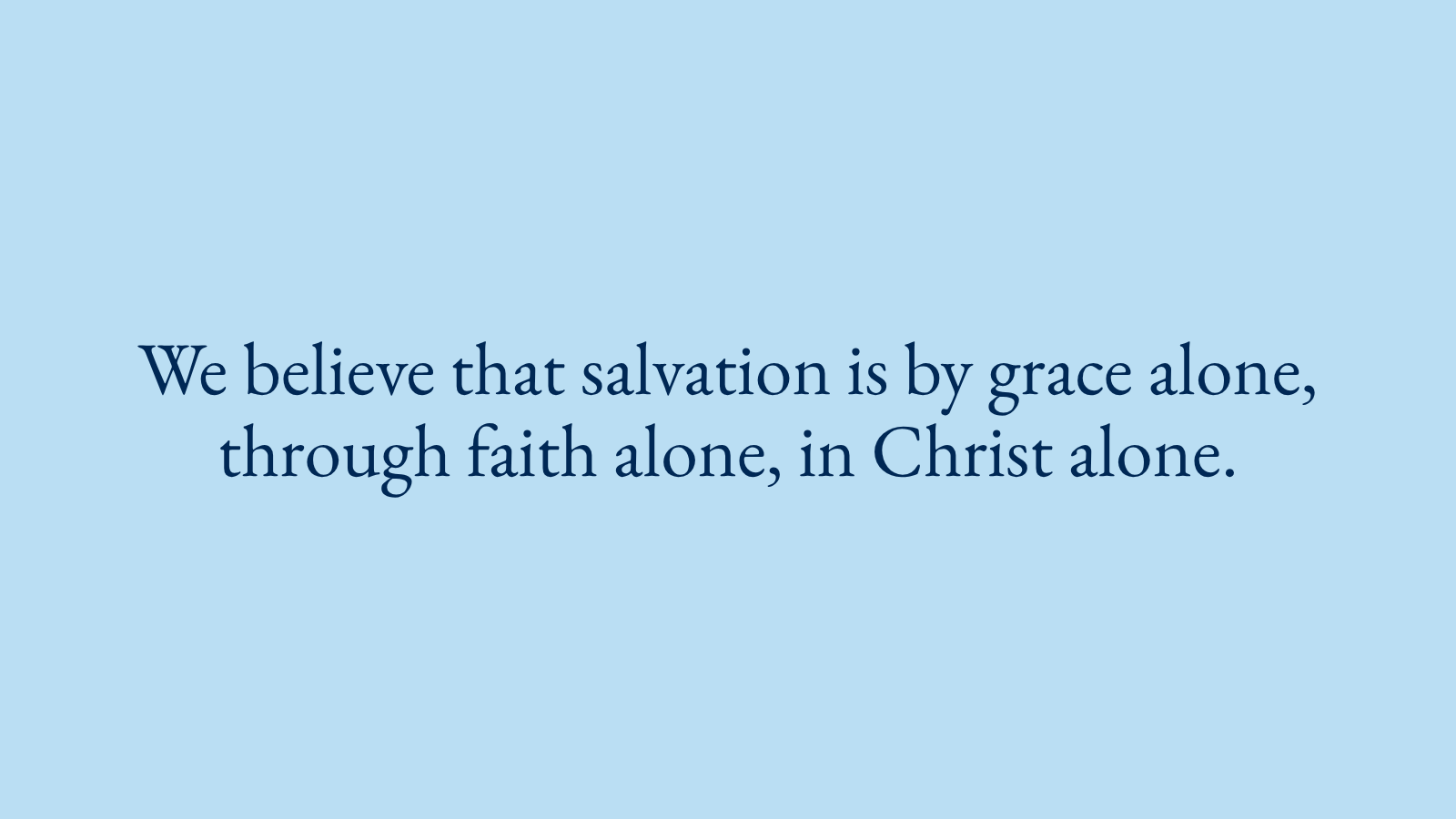 Statement of Faith