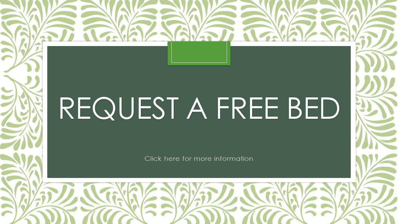 Flyer Request a Free Bed
