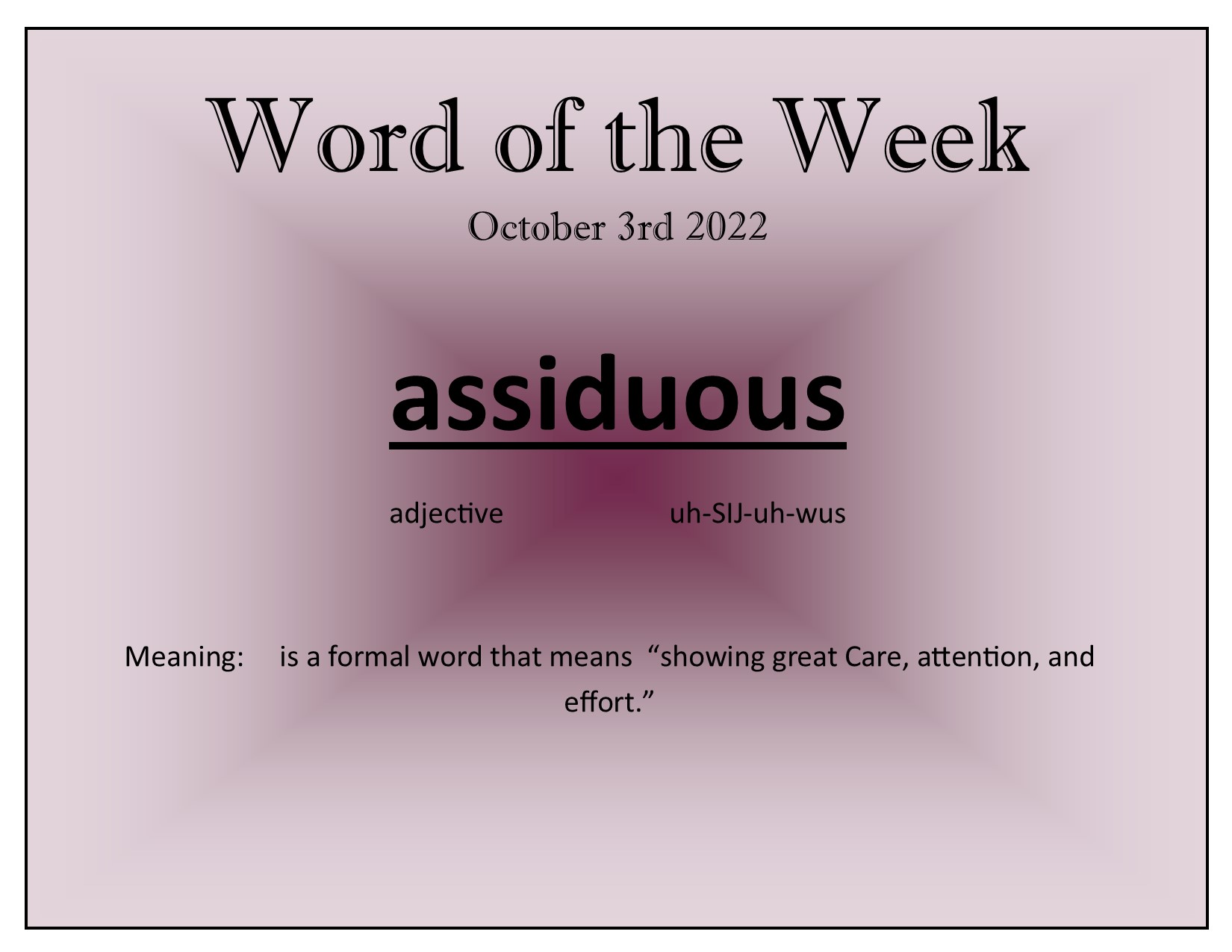 Assiduous