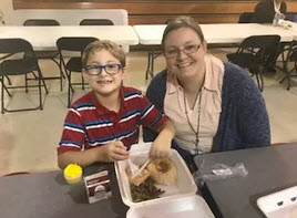 boy having thanksgiving lunch