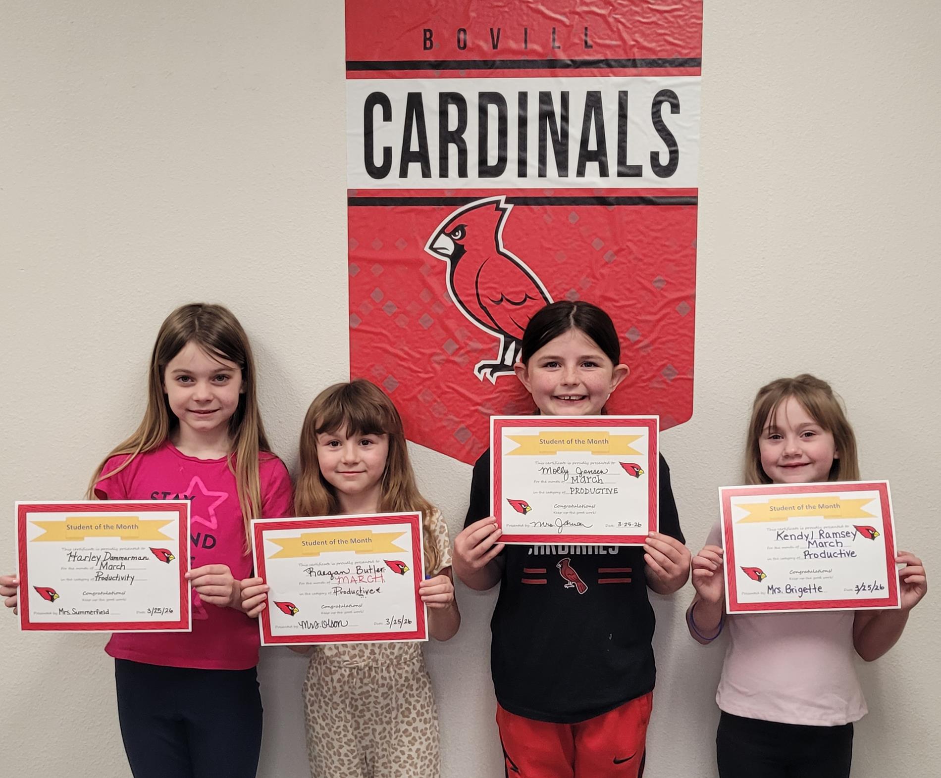 March Students of the Month
