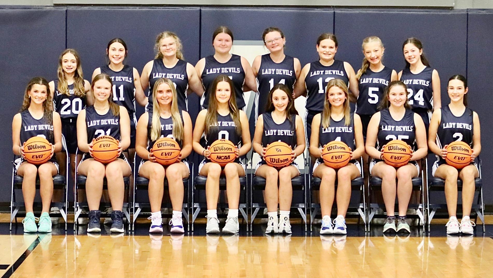 2024-2025 JV Girls Basketball Team Picture