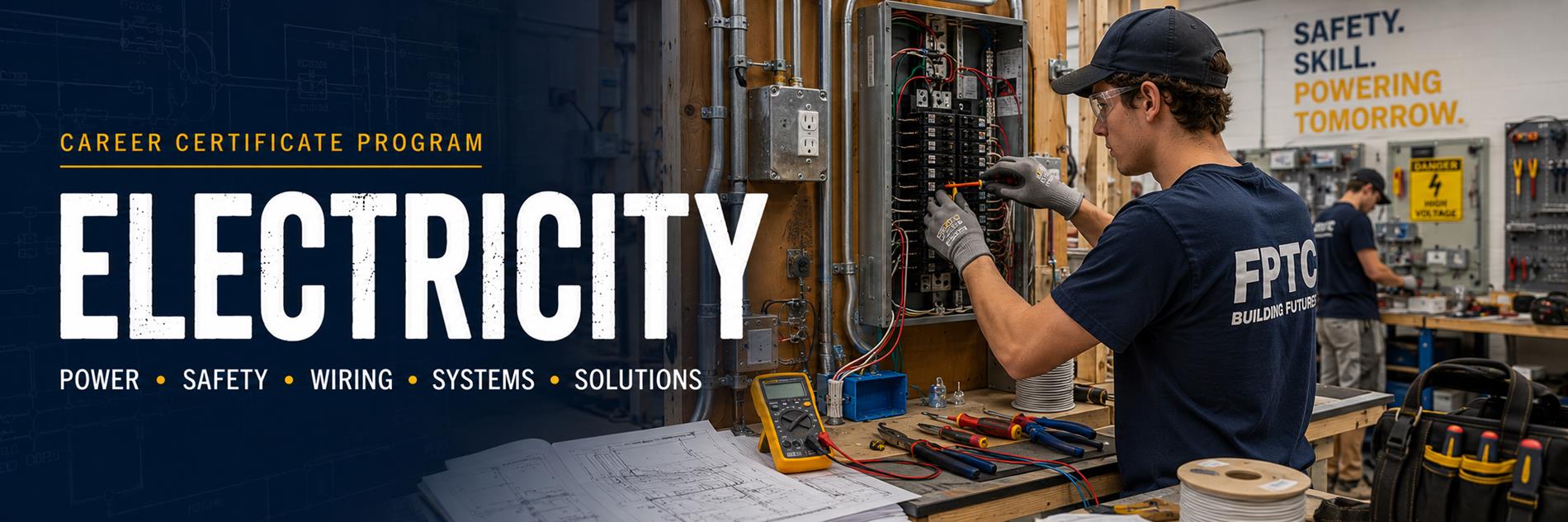 Banner for electricity