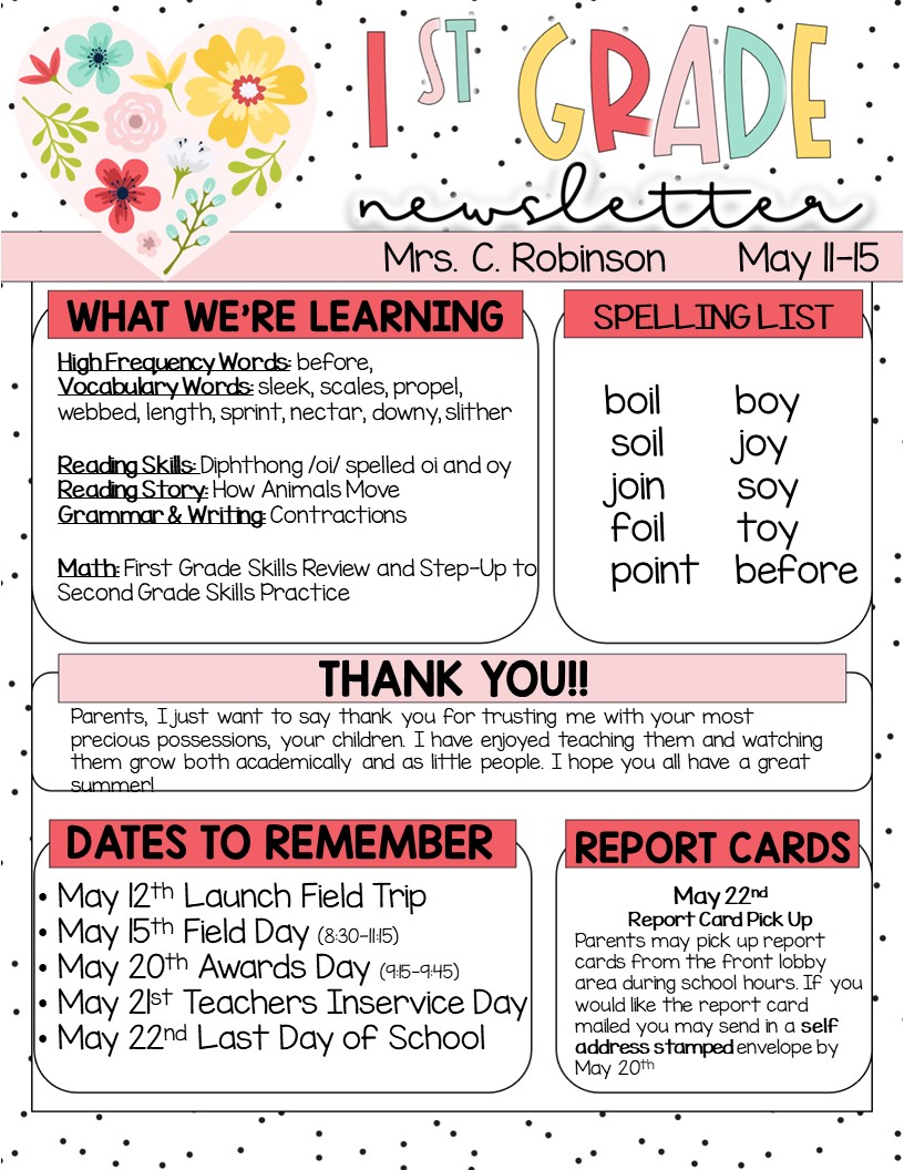 weekly newsletter