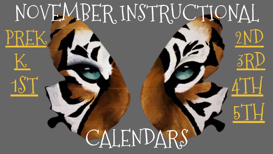 November Instructional Calendar