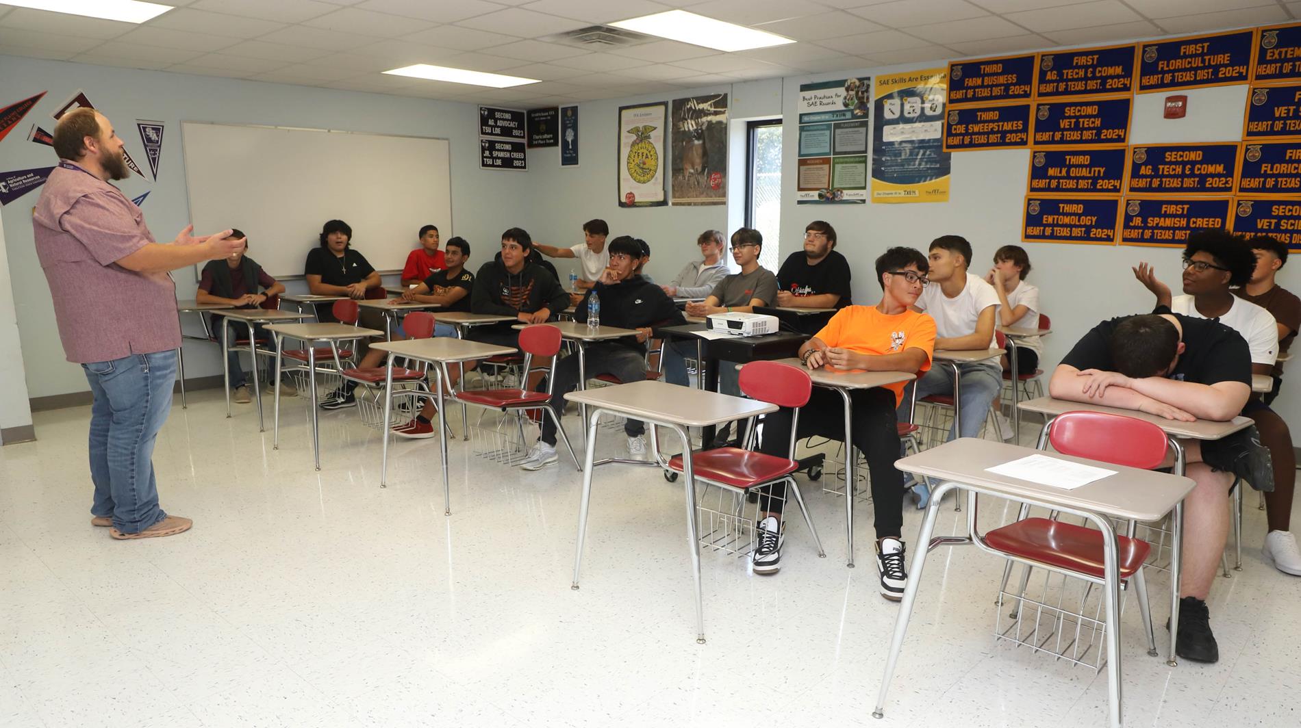 students in classroom