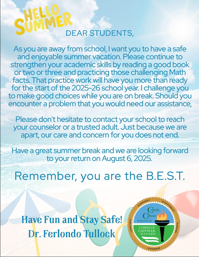 Summer Announcment Summer Announcment