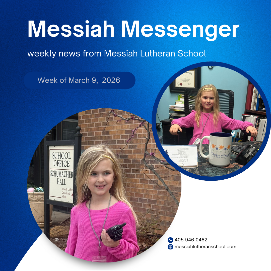 Messiah Messenger for the week of March 9, 2026