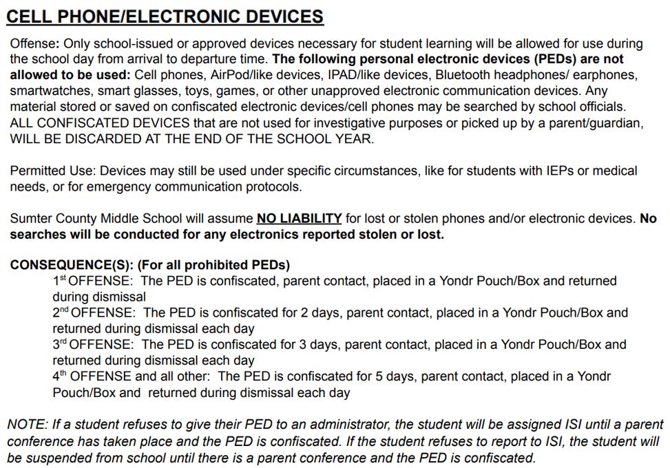 PED Policy