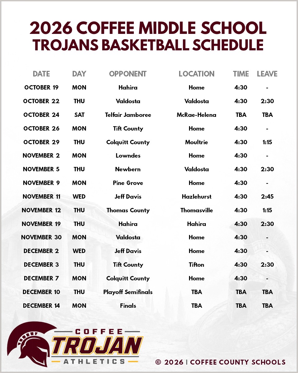 2026 CMS Boys Basketball Schedule