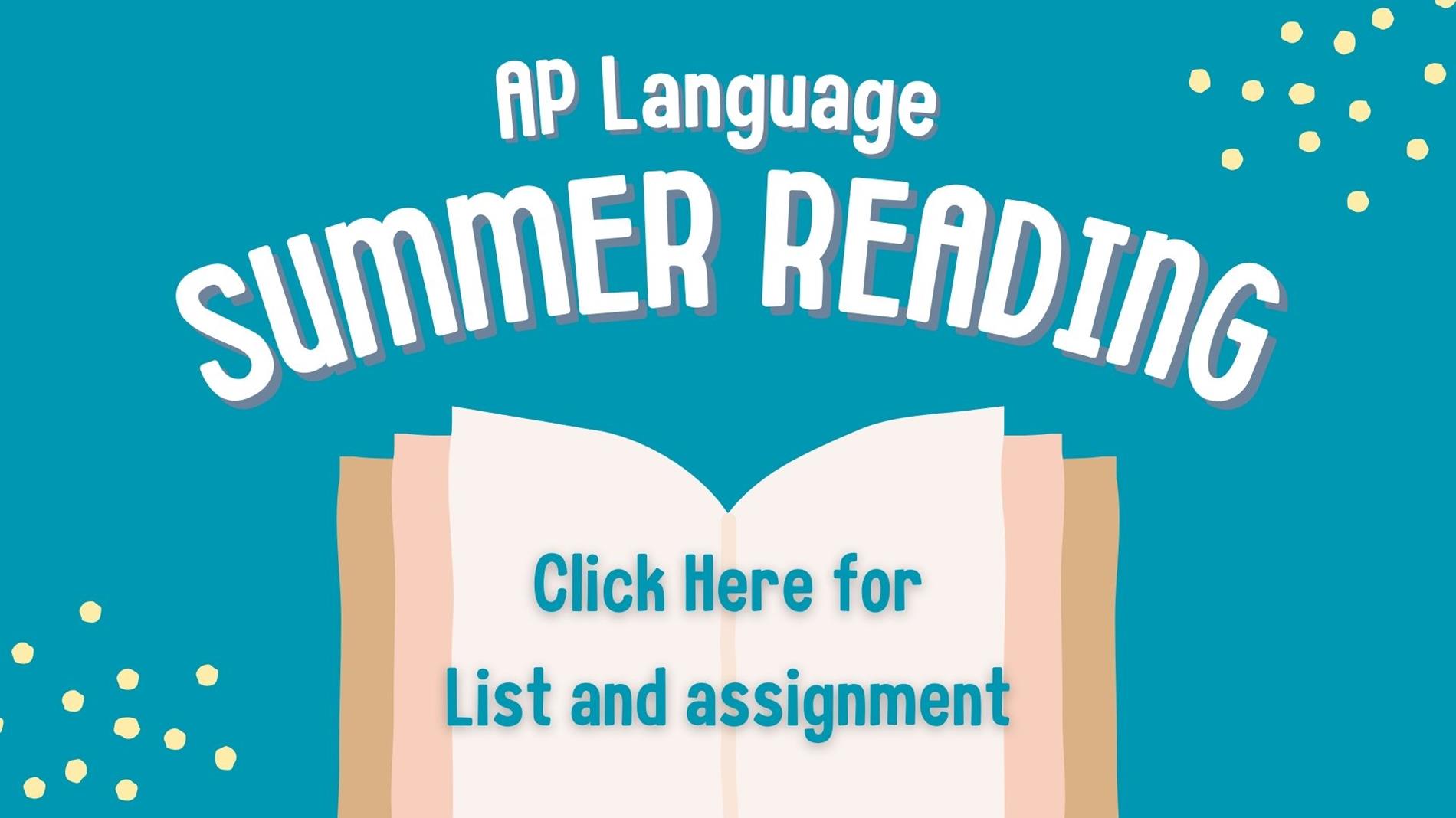 AP Language summer reading Click here