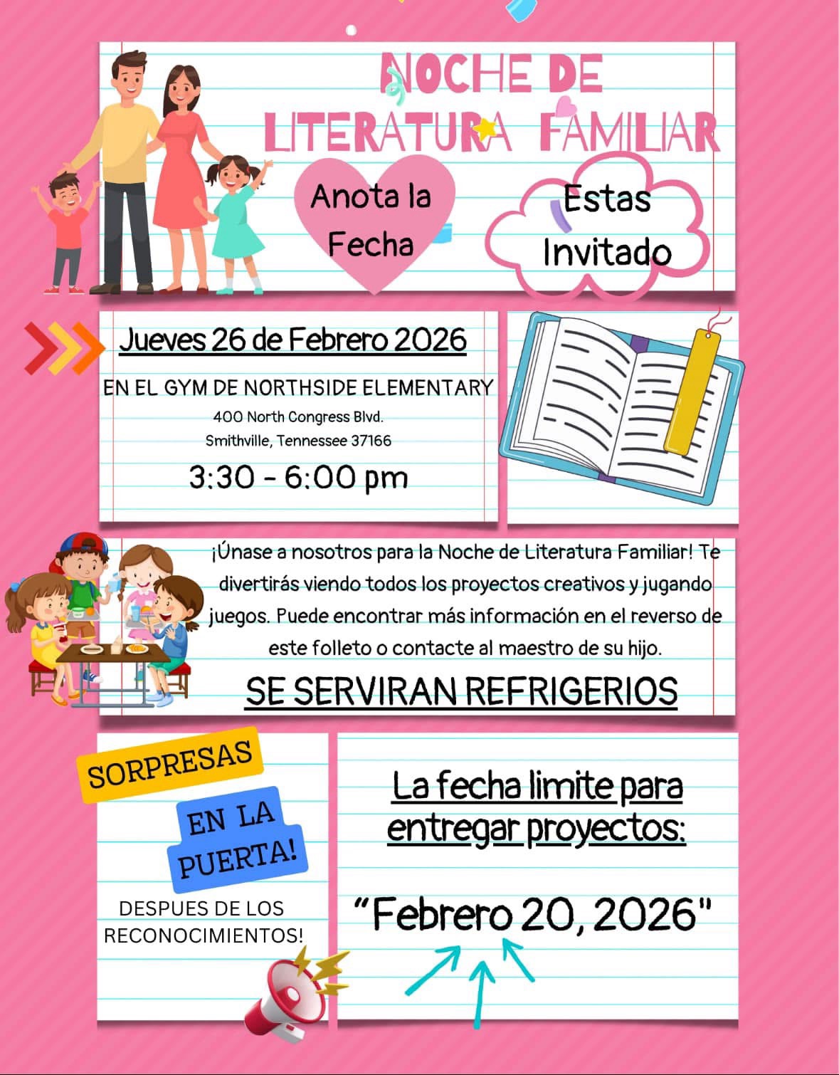 Family Literacy Night info