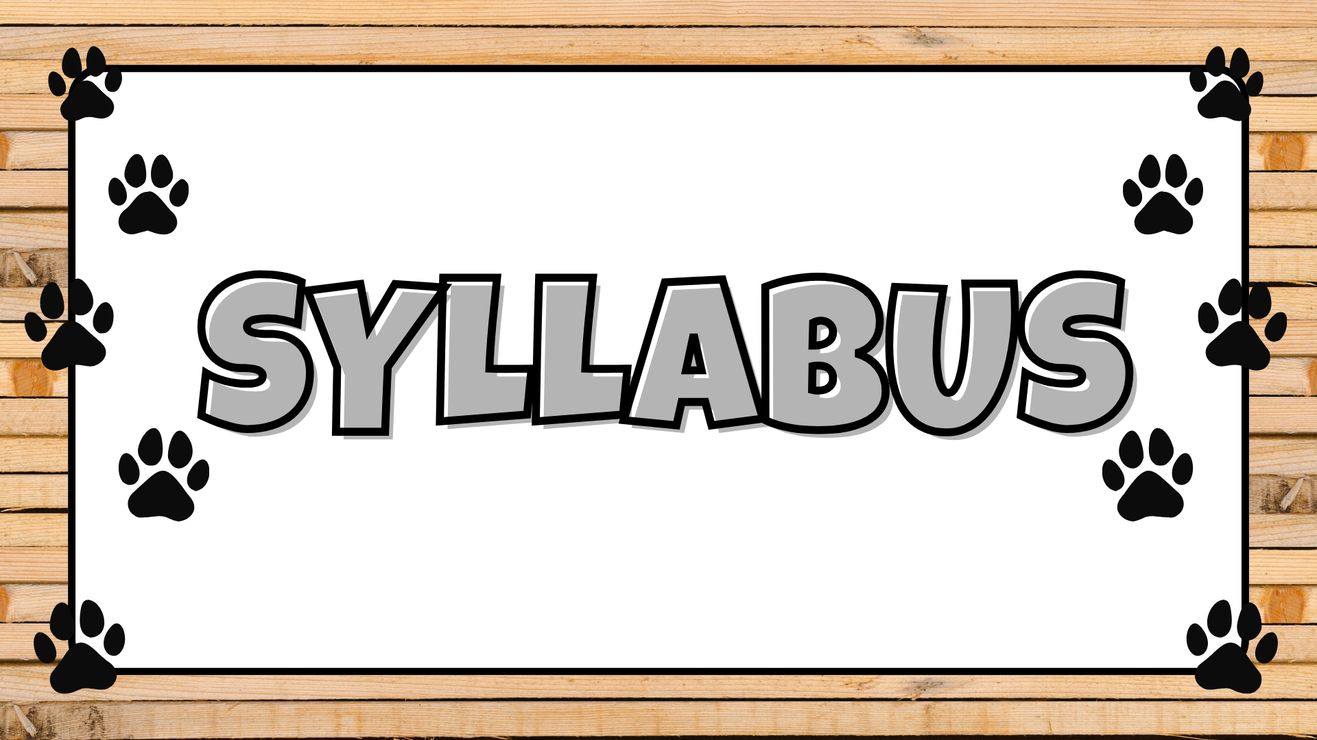Syllabus