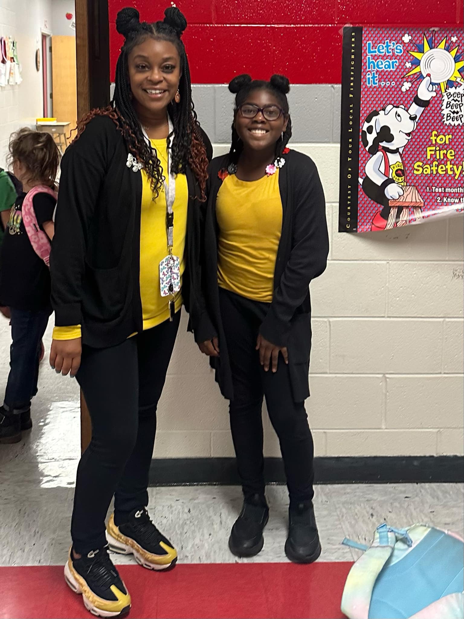 Mrs. Holman twinning with student on Twinning Tuesday