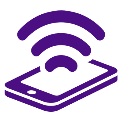 icon representing wifi on a smartphone