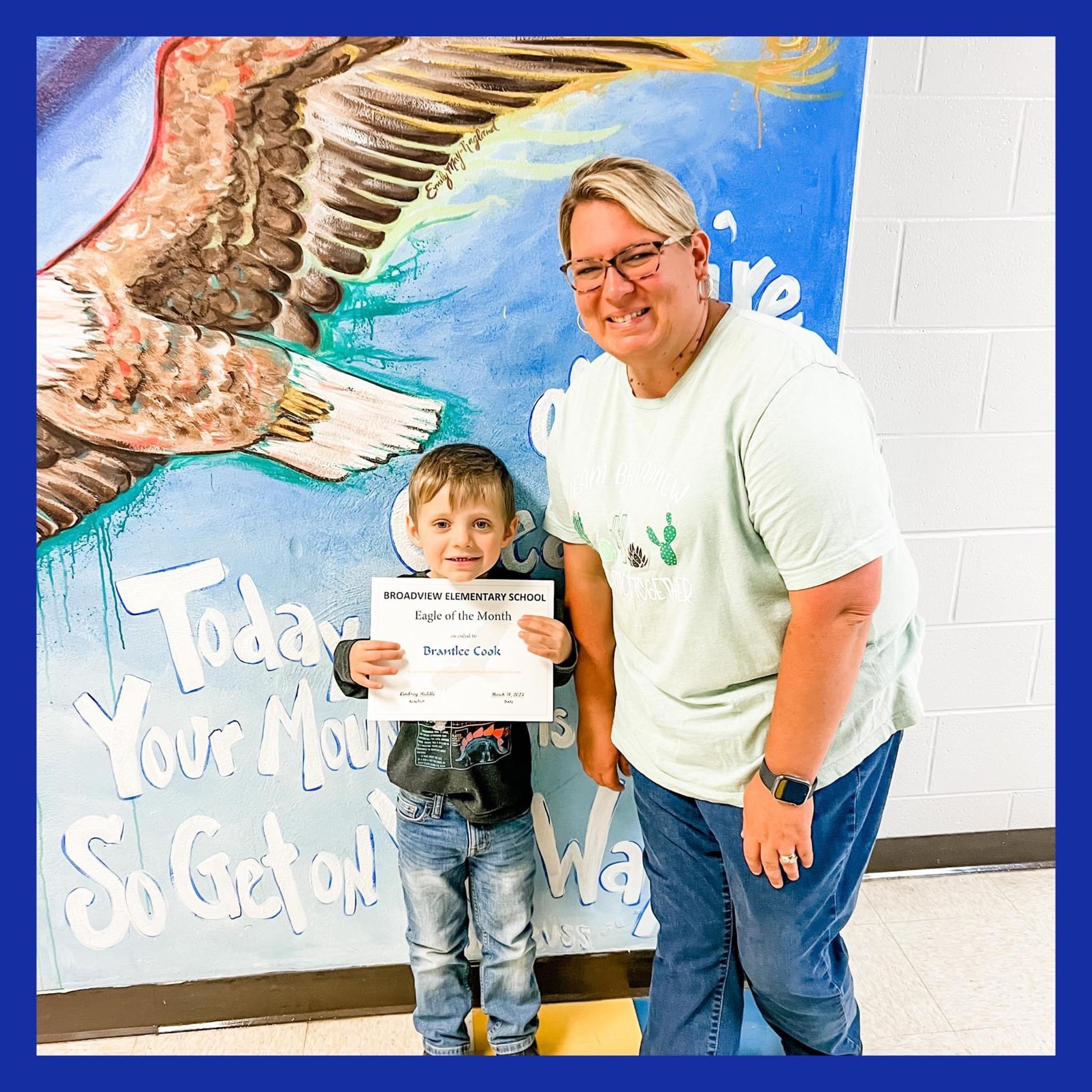 pre-k eagle of the month