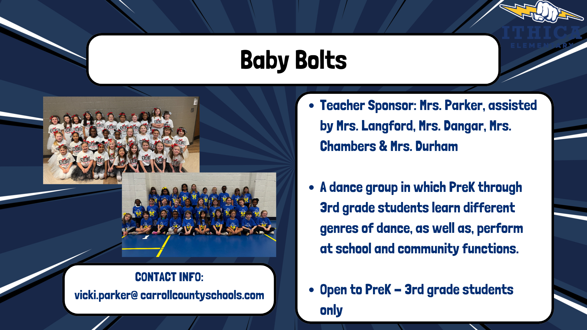Baby Bolts Club Flyer