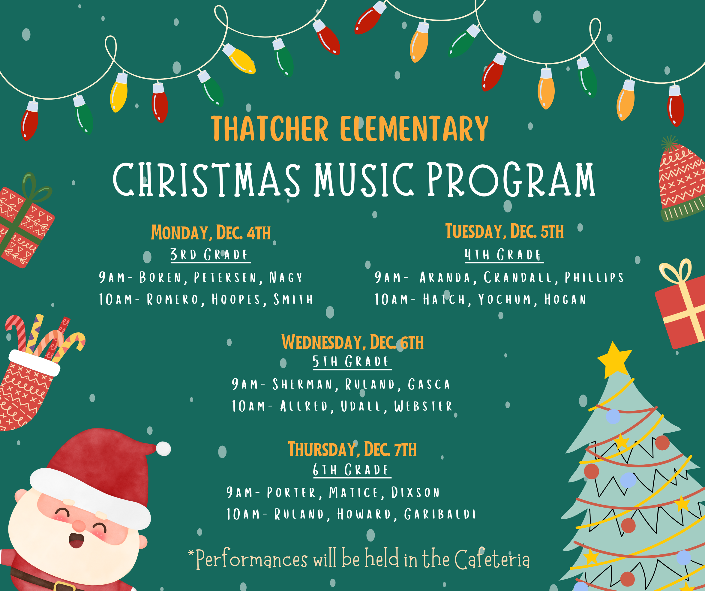 TES Christmas Music Program