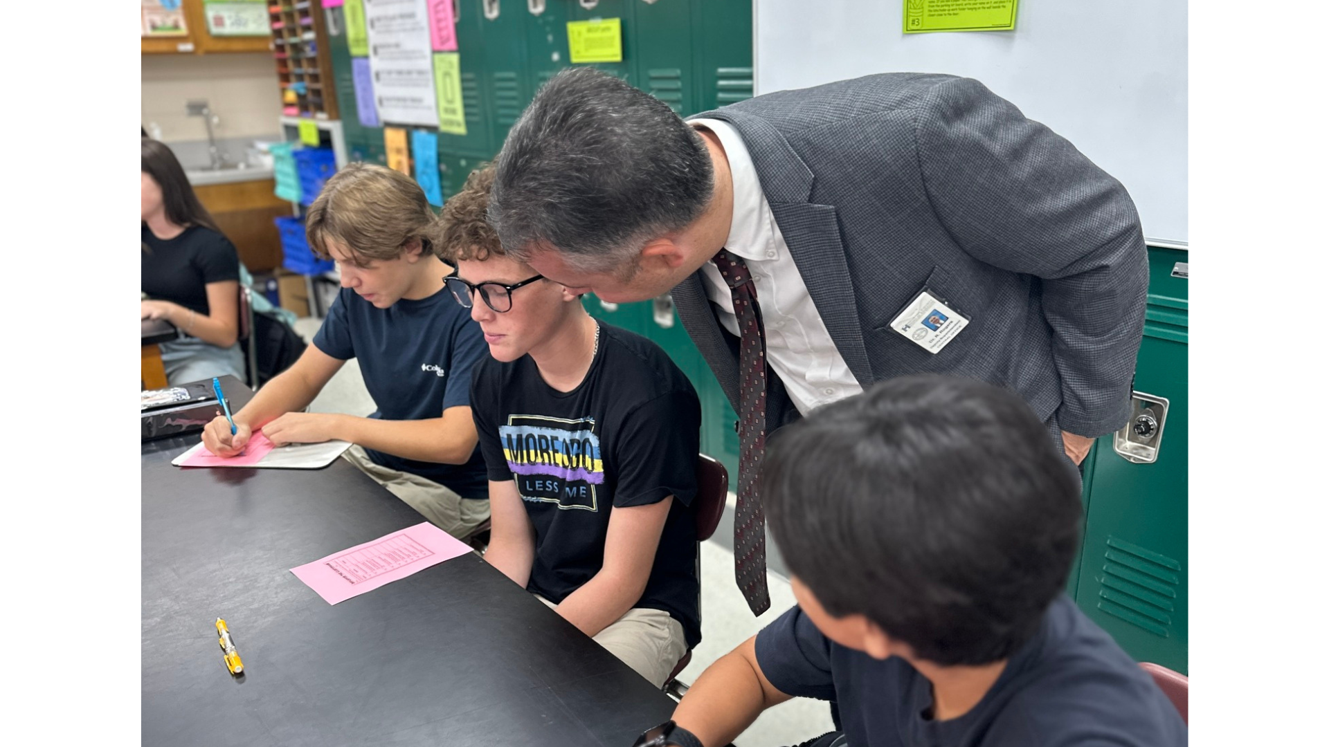 Dr. Rogers with students